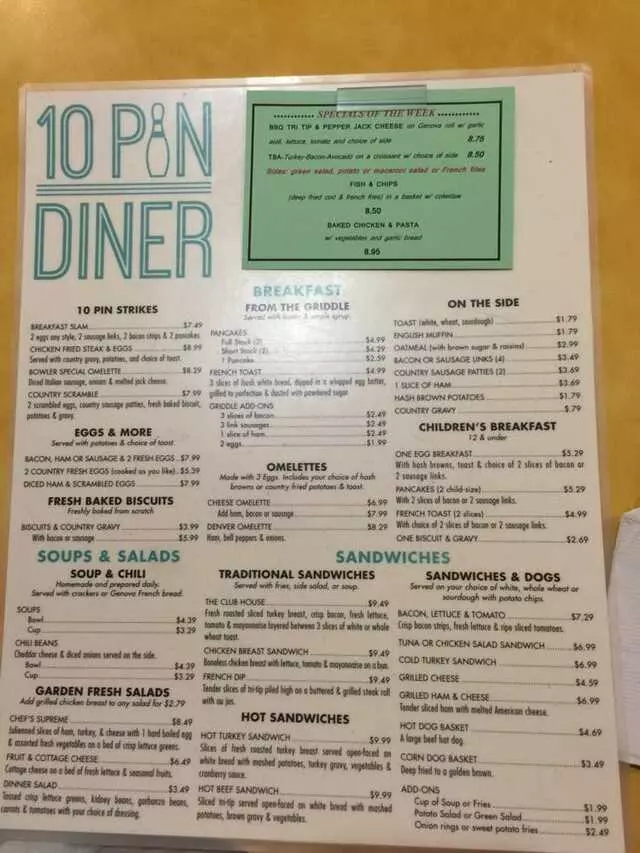 10 Pin Diner