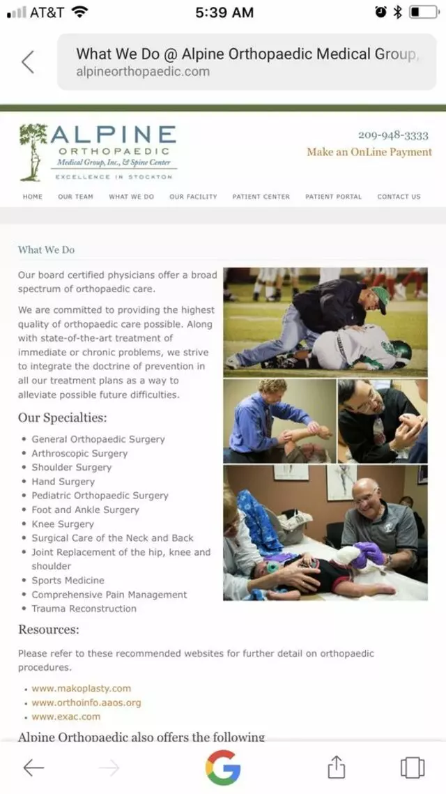 Alpine Orthopaedic Medical Group